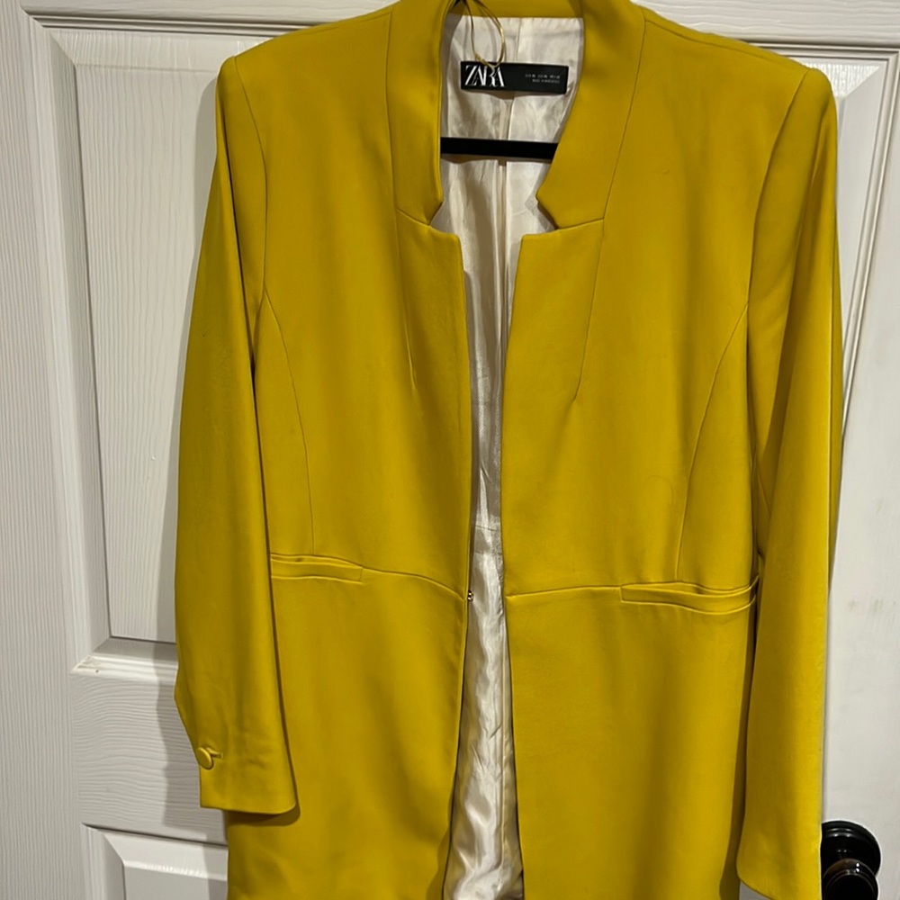Beautiful Zara blazer!  The yellow color is amazing!